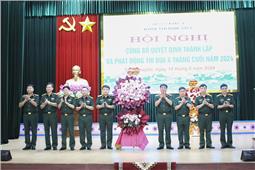 Bộ CHQS tỉnh Thái Nguyên tổ chức Hội nghị công bố quyết định thành lập và phát động phong trào thi đua 6 tháng cuối năm 2024